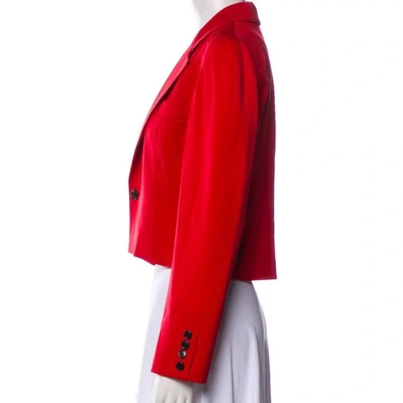Oscar de la Renta Vintage Red Blazer - Picture 2 of 9